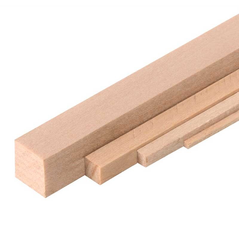 Listones de madera de tilo para tallar (2 listones 21 x3 x 3 cm)